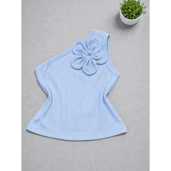 Blusa de Flor Azul