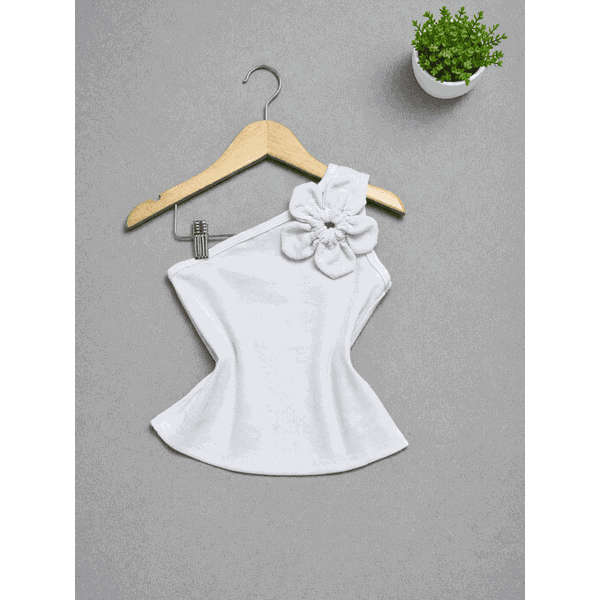 Blusa de Flor Branca