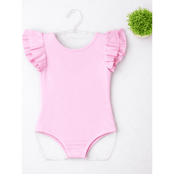 Body Manga Curta Rosa