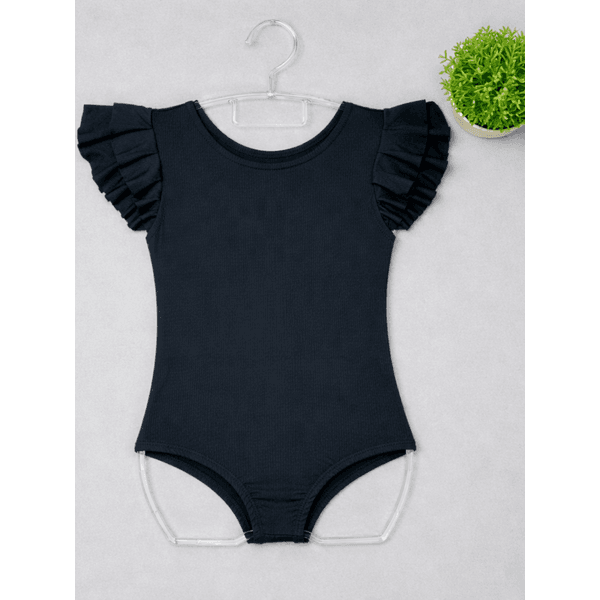 Body Manga Curta Preto