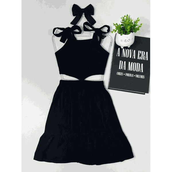 Vestido Recorte Preto