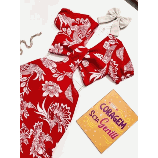 Vestido Juvenil Vermelho