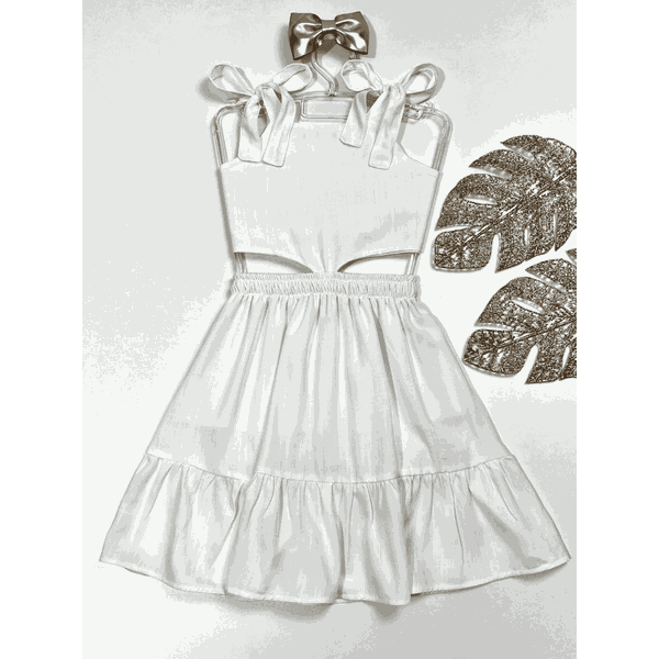 Vestido Recorte Branco