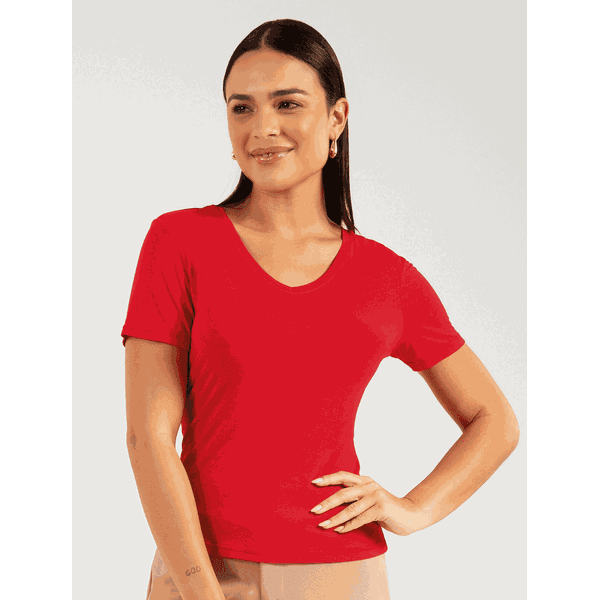 BLUSA VISCOSE COMFORT VERMELHA