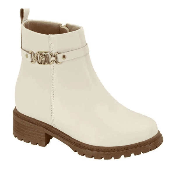 BOTA CANO CURTO MODARE FEMININA OFF WHITE