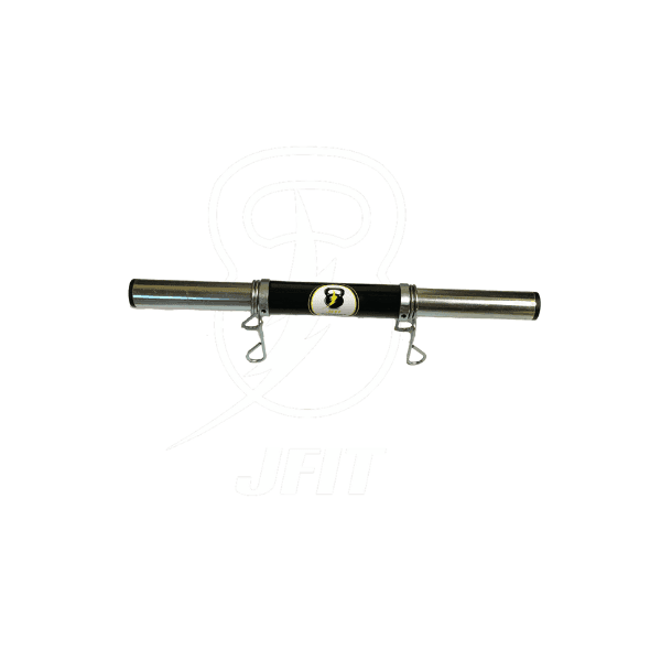 Barra Oca 40cm p/ Halteres Pegada Emborrachada c/ Presilhas - JFIT