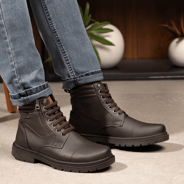 Look Bota Marrom Look Masculino Com Coturno Botina Masculina