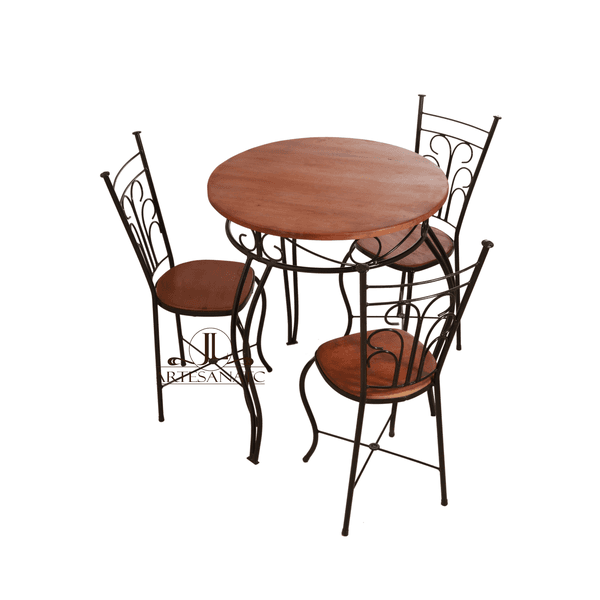 Conjunto 03 Cadeiras Gourmet + 01 Mesa 70cm de diâmetro 