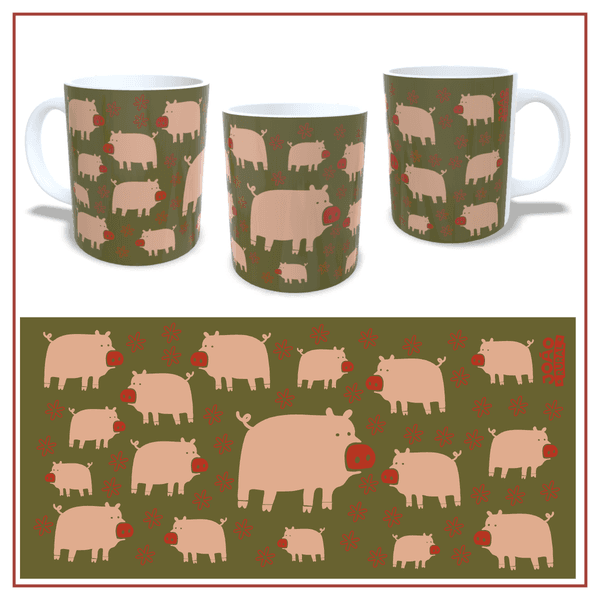 Caneca Porco Verde