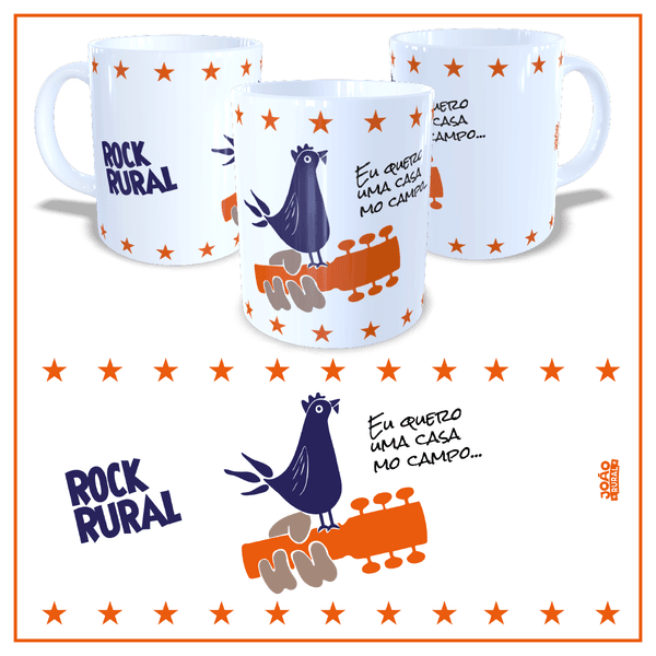 Caneca Rock Rural Branca