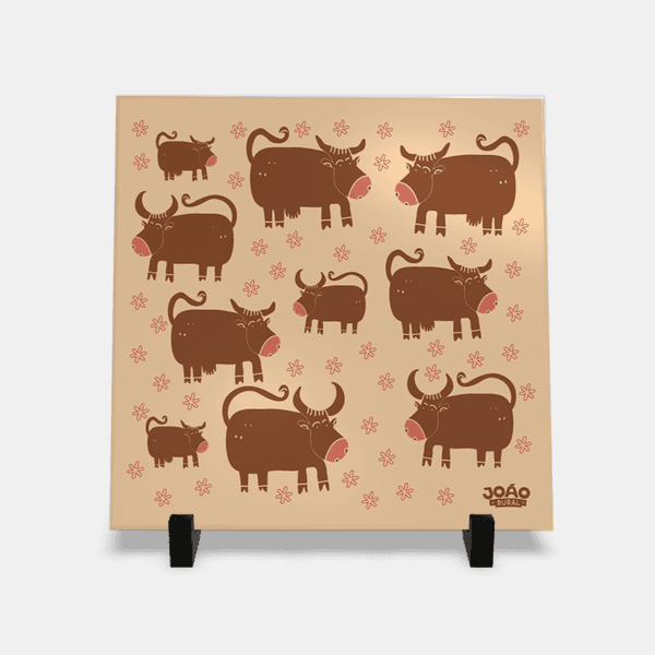 Azulejo Vacas Color