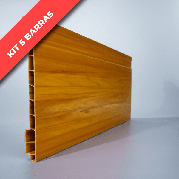 KIT RODAPÉ CLASSIC EM PVC 150MMX3,0M CEREJEIRA - Joiplastic