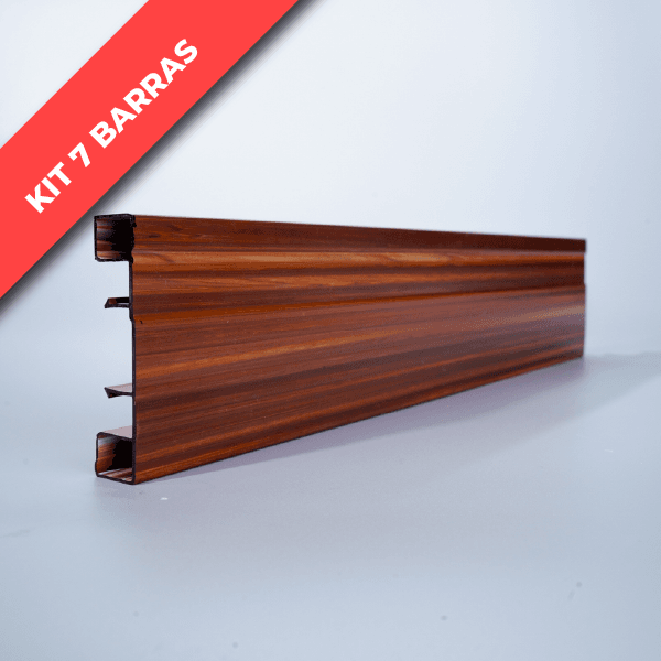 KIT VISTA CLASSIC EM PVC 70MMX3,0M IMBUIA - Joiplastic