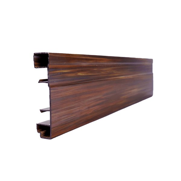 Kit 7 Rodapés Classic em PVC 7cm x 2,0m Imbuia