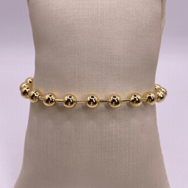 Pulseira Esferas Douradas
