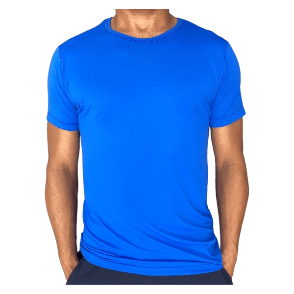 Camiseta Slim Esportiva Dry Fit Azul