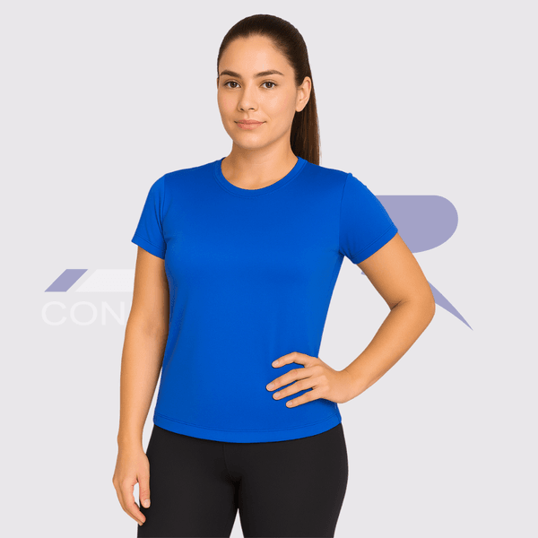 Baby Look Sport Poliamida Azul