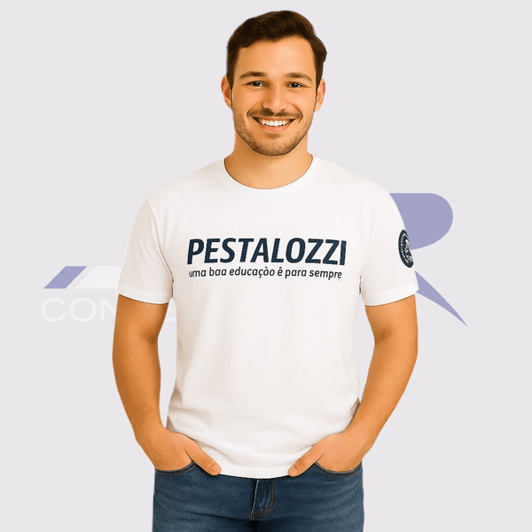 Camiseta Manga Curta Colegial Pestalozzi