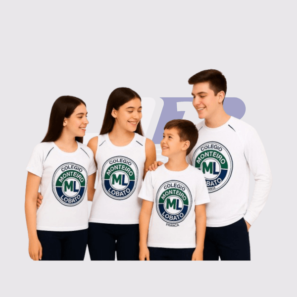 Kit 2 Camisetas Manga Curta + 1 Regata + 1 Camiseta Manga Longa Monteiro Lobato