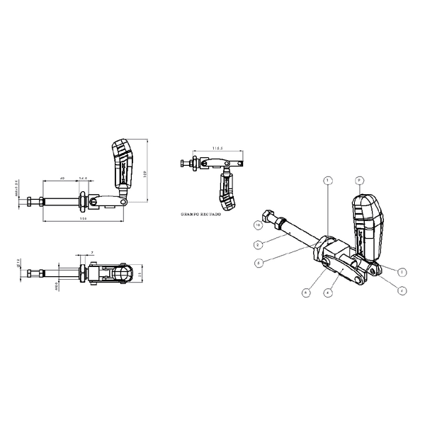 Grampo de Aperto Rápido Torpedo KIFIX KF009 150Kgf | Kifix Grampos