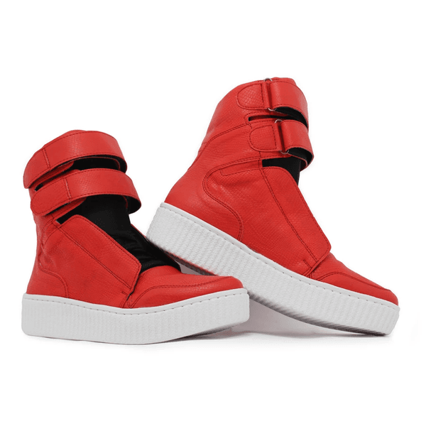 Bota Academia e Jumping Cano Alto Vermelho