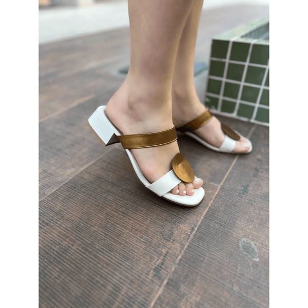 Tamanco Brena Off/ Bronze