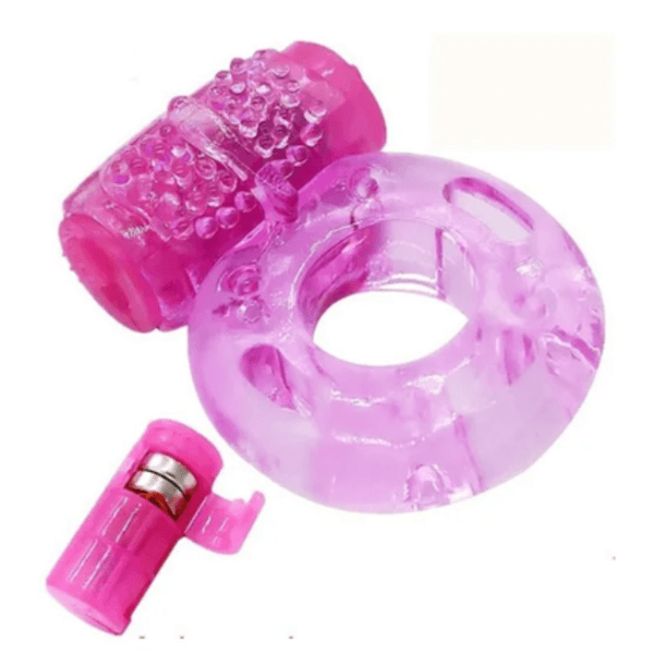 Anel Peniano Butterfly com Vibrador e Silicone Flexível - Transparente