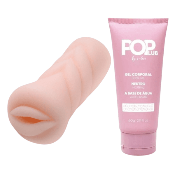 Kit Masturbador Boca e Lubrificante Neutro a base de água