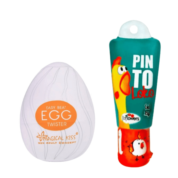 kit Pinto Loko e Egg Masturbador