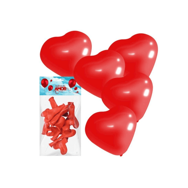 Balão para enfeite amor formato em coração casa romântica 