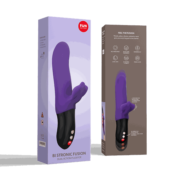 Vibrador Ponto G Bi Stronic Fusion Pulsador - Fun Factory Recarregável 