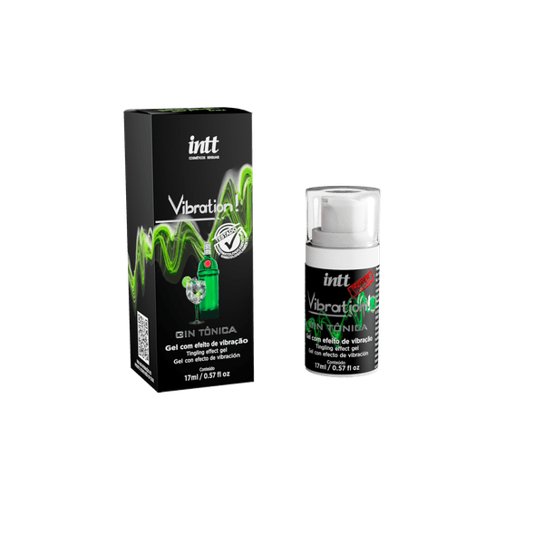 Cosmético excitante Vibration Power Intt - Sabor Gin com tônica 17ml