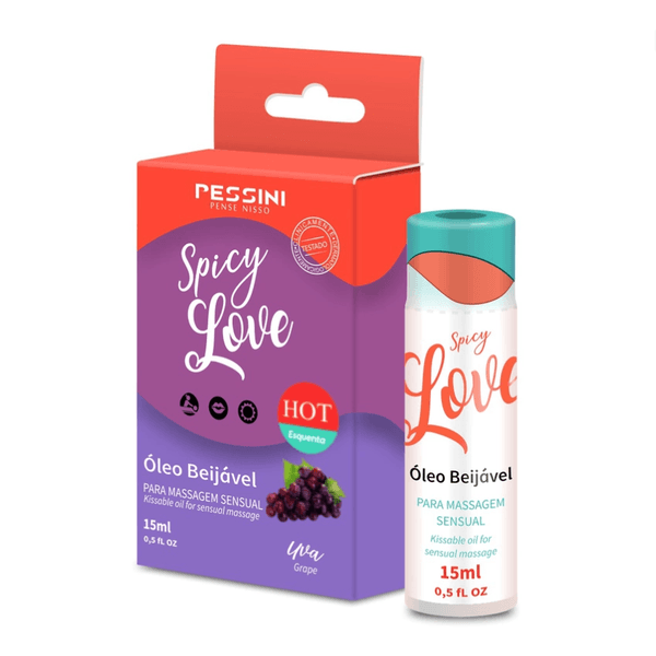 Cosmético gel para sexo oral spicy Love Uva Pessini 15ml