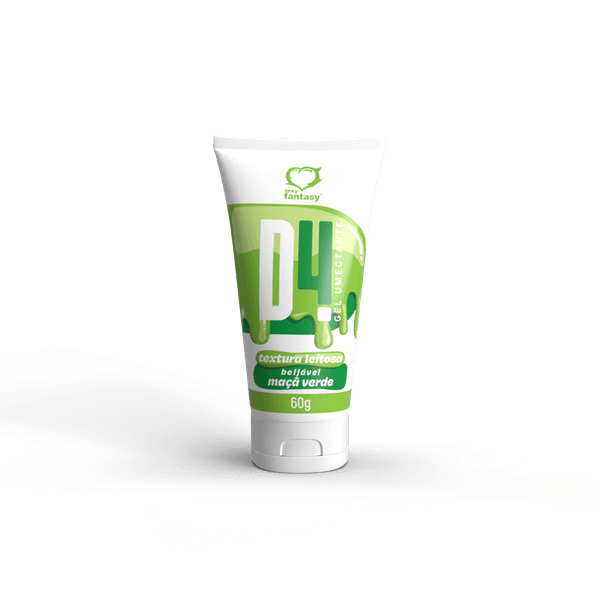 Lubrificante Beijável D4 Maçã Verde a Base D'água 60g 