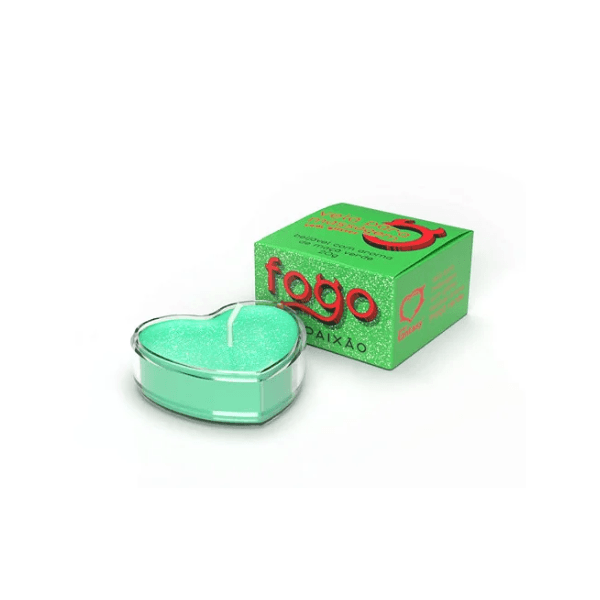 Vela Maçã Verde beijável para Massagem Fogo Da Paixão 