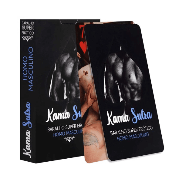 Baralho Kama Sutra Super Erótico Homo Masculino - 55 Cartas