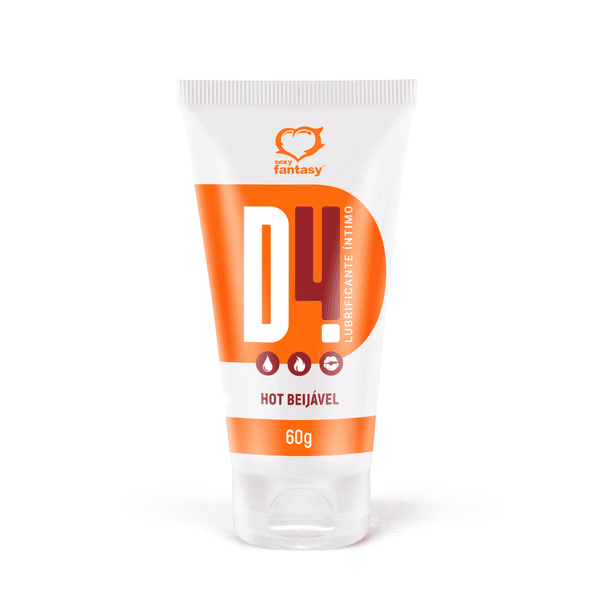 Lubrificante D4 Hot A Base D'água 60g Efeito hot