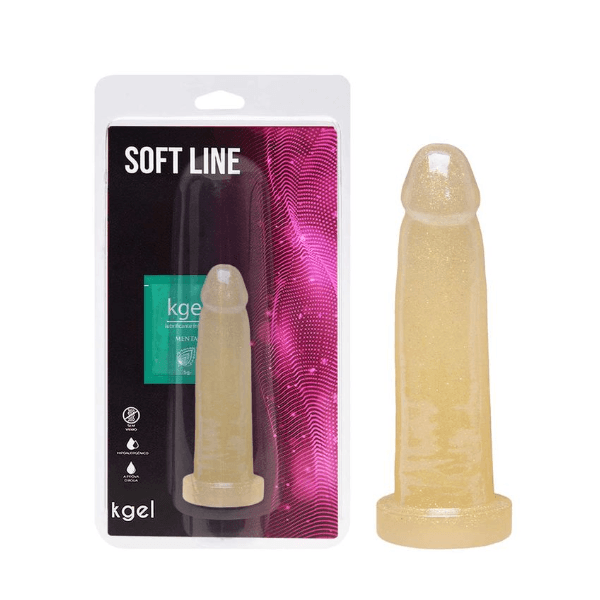 Dildo Pênis De Borracha Glitter 13,5 X 3,3Cm 