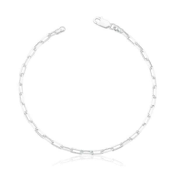 Pulseira Masculina Cartier 2mm Prata 925