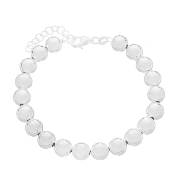 Pulseira Esferas 8mm Prata 925