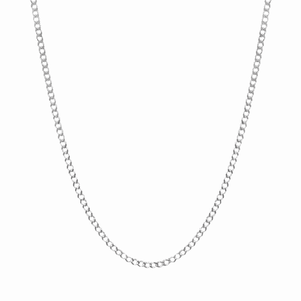 Corrente Masculina Grumet 3mm 70cm Prata 925