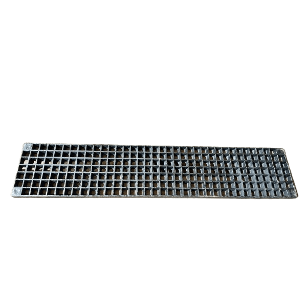 Grelha Quadriculada de Ferro Fundido 20X100x2cm 12 Toneladas 