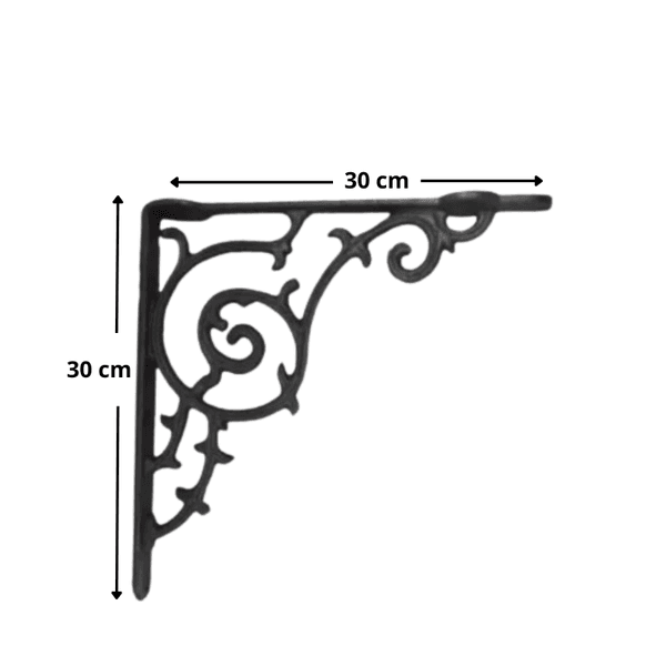 Suporte Mão Francesa de Ferro 30x30 cm
