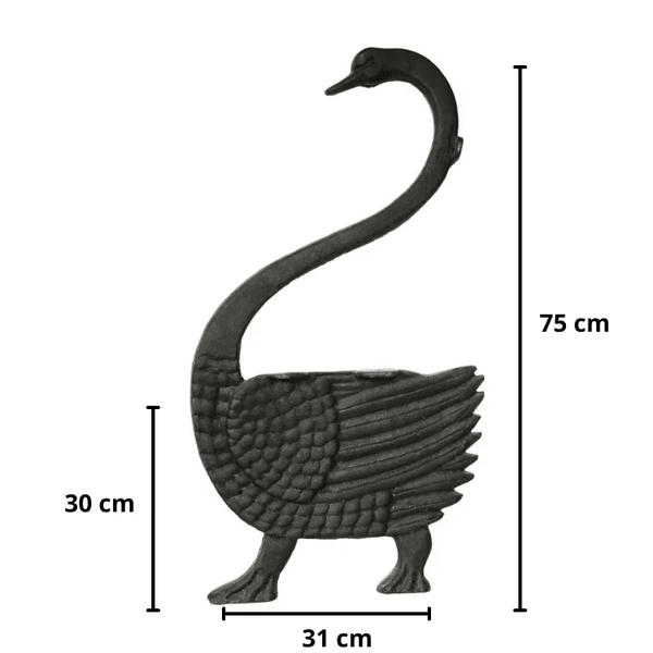 Pé de Banco Cisne de Ferro Fundido 