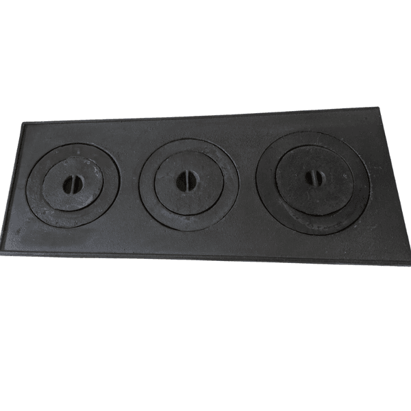 Chapa para Fogão a Lenha 3 furos com redução