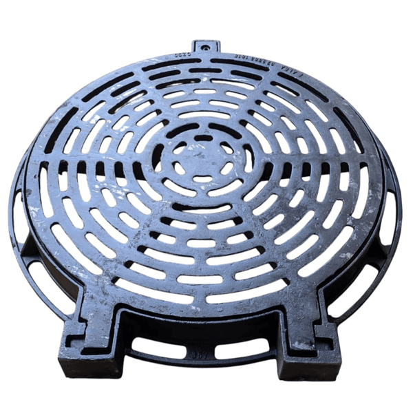 Tampão Grelha de Ferro Fundido DN800 com Anel Articulado 25 Toneladas