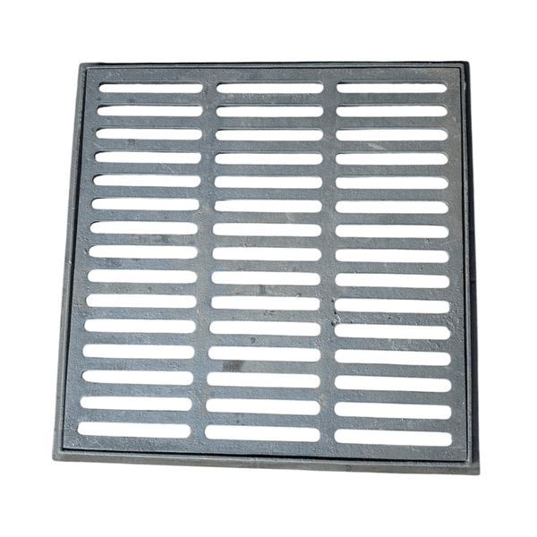 Grelha de Ferro Fundido 60x60 com caixilho