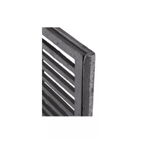 Grelha de ferro fundido com caixilho 10x100 cm 