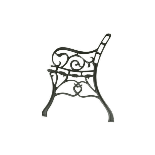 Pé de Banco Francês em Ferro Fundido