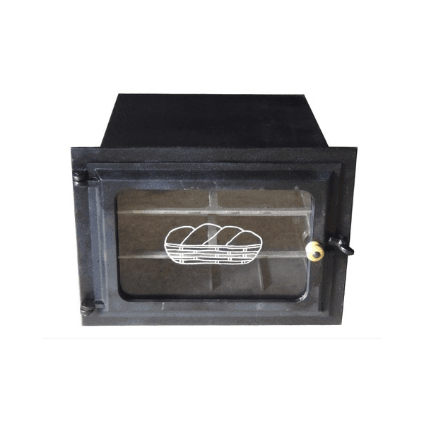 Forno de Ferro Fundido Grande Frente de Vidro 50 X 47 X 33 cm